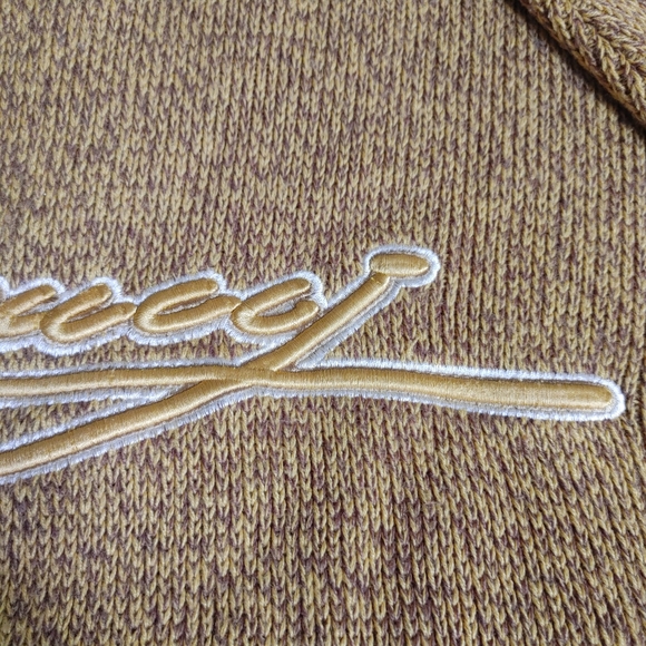 Vintage Davoucci Men's Mustard Signature Crew Neck Sweater XL - Picture 10 of 16